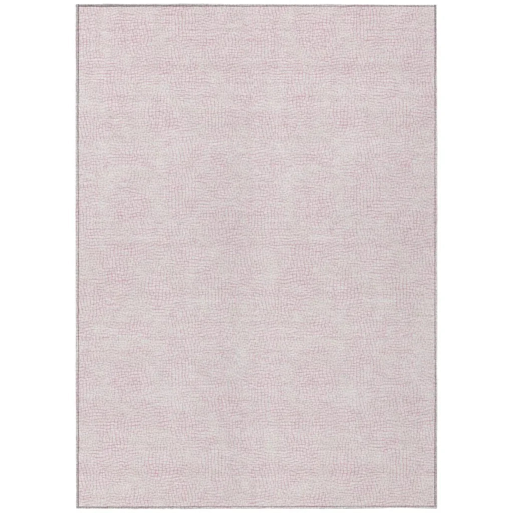 Eleya Pink Washable Indoor-Outdoor Rug-Outdoor Rugs-LOOMLAN Rugs-2'6" x 3'10"-LOOMLAN