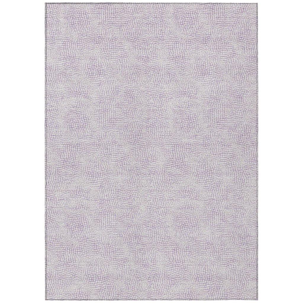 Eleya Purple Washable Indoor-Outdoor Rug-Outdoor Rugs-LOOMLAN Rugs-2'6" x 3'10"-LOOMLAN