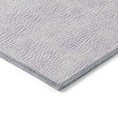 Eleya Purple Washable Indoor-Outdoor Rug-Outdoor Rugs-LOOMLAN Rugs-LOOMLAN