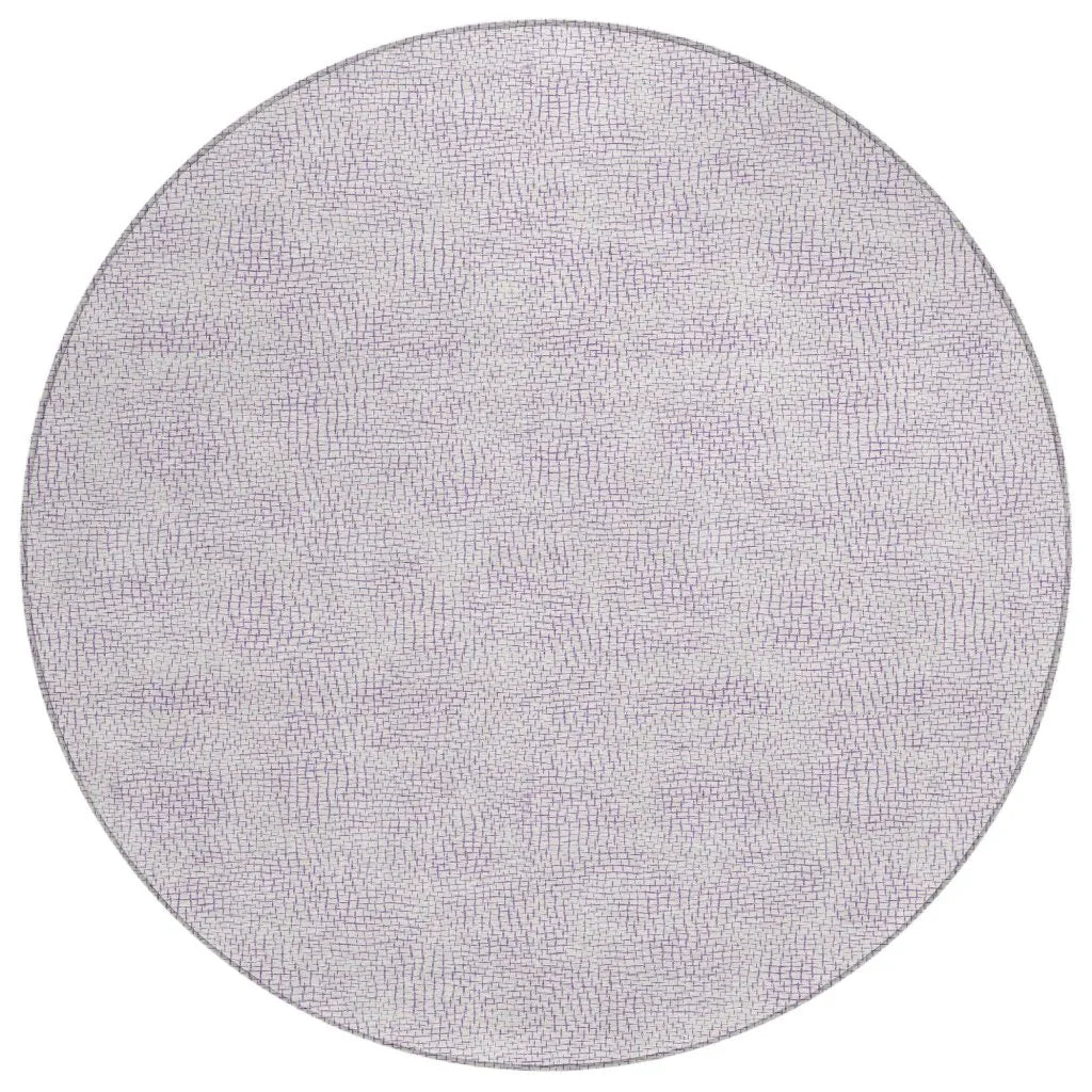 Eleya Purple Washable Indoor-Outdoor Rug-Outdoor Rugs-LOOMLAN Rugs-8' x 8'-LOOMLAN
