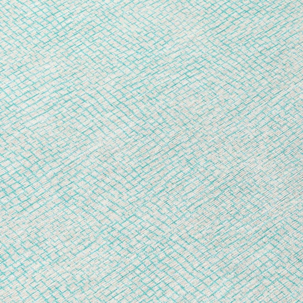 Eleya Teal Washable Indoor-Outdoor Rug-Outdoor Rugs-LOOMLAN Rugs-LOOMLAN