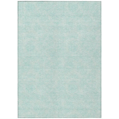 Eleya Teal Washable Indoor-Outdoor Rug-Outdoor Rugs-LOOMLAN Rugs-2'6" x 3'10"-LOOMLAN