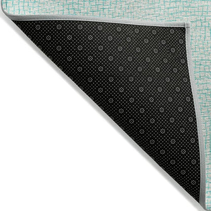 Eleya Teal Washable Indoor-Outdoor Rug-Outdoor Rugs-LOOMLAN Rugs-LOOMLAN