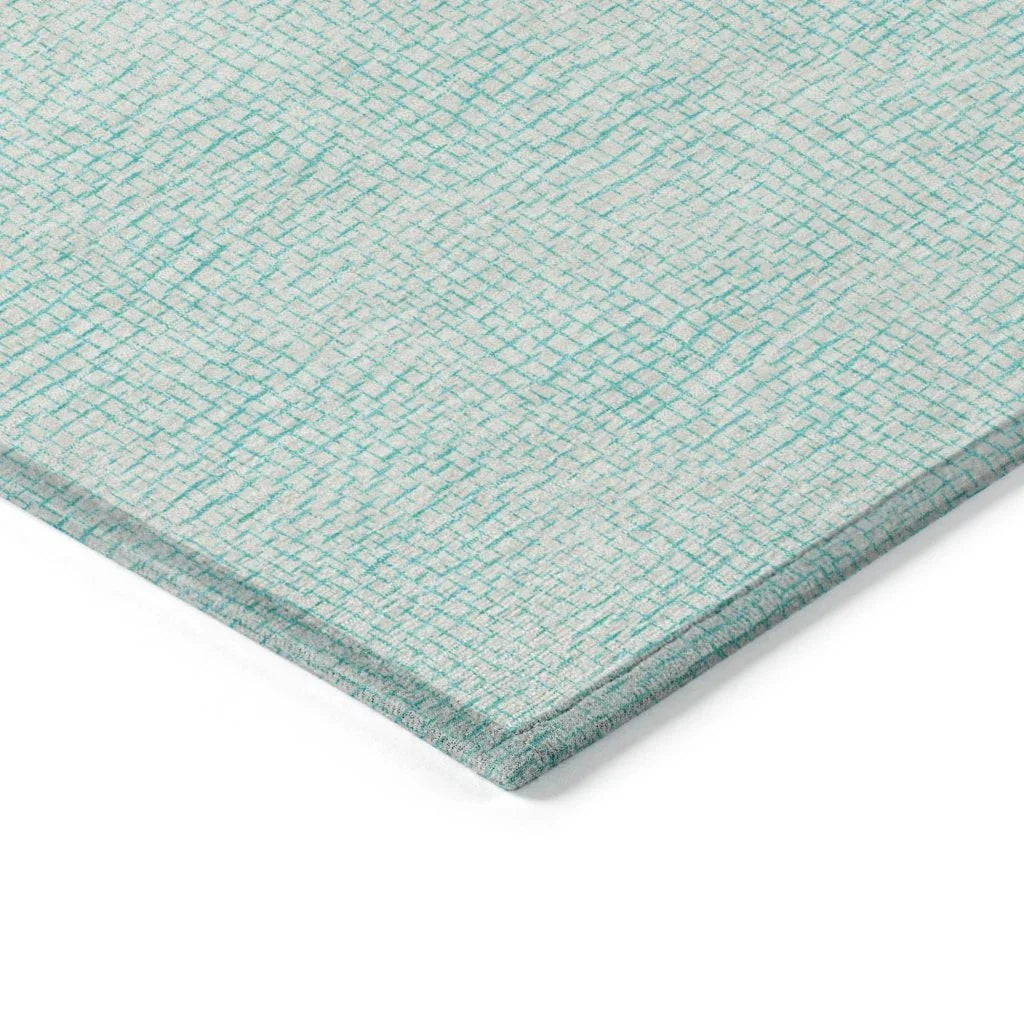 Eleya Teal Washable Indoor-Outdoor Rug-Outdoor Rugs-LOOMLAN Rugs-LOOMLAN