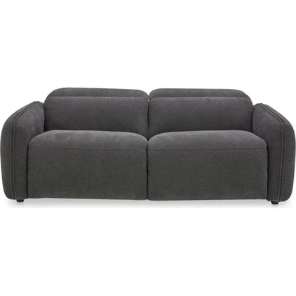 Eli Power Performance Fabric & Wood Dark Grey Recliner Sofa - LOOMLAN - Moe's Home - Sofas & Loveseats