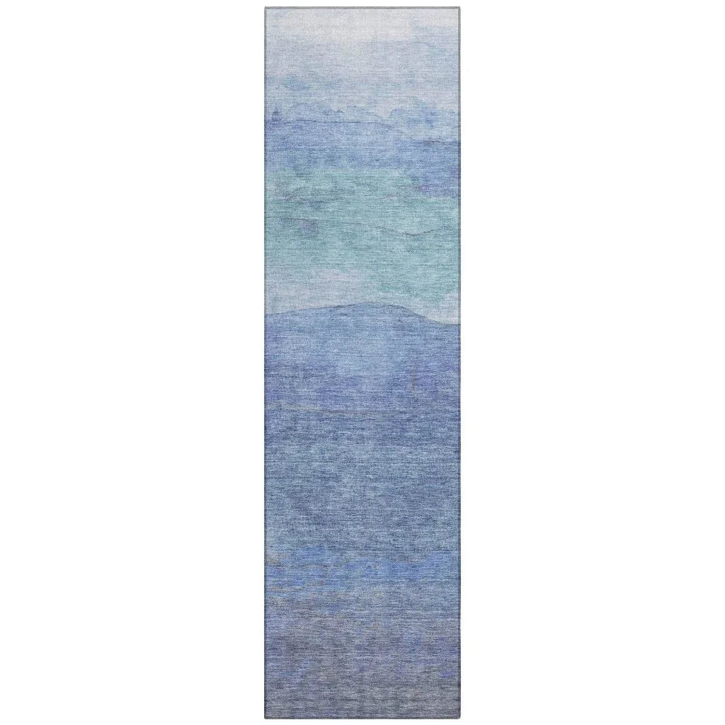 Elien Blue Washable Indoor - Outdoor Rug - LOOMLAN - LOOMLAN Rugs - Outdoor Rugs