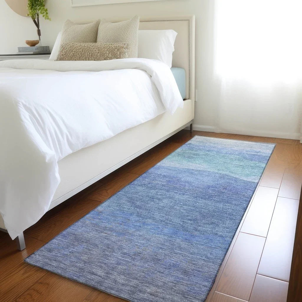 Elien Blue Washable Indoor - Outdoor Rug - LOOMLAN - LOOMLAN Rugs - Outdoor Rugs