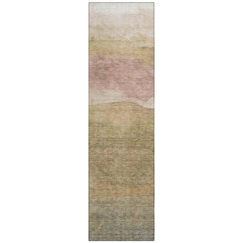 Elien Brown Washable Indoor - Outdoor Rug - LOOMLAN - LOOMLAN Rugs - Outdoor Rugs