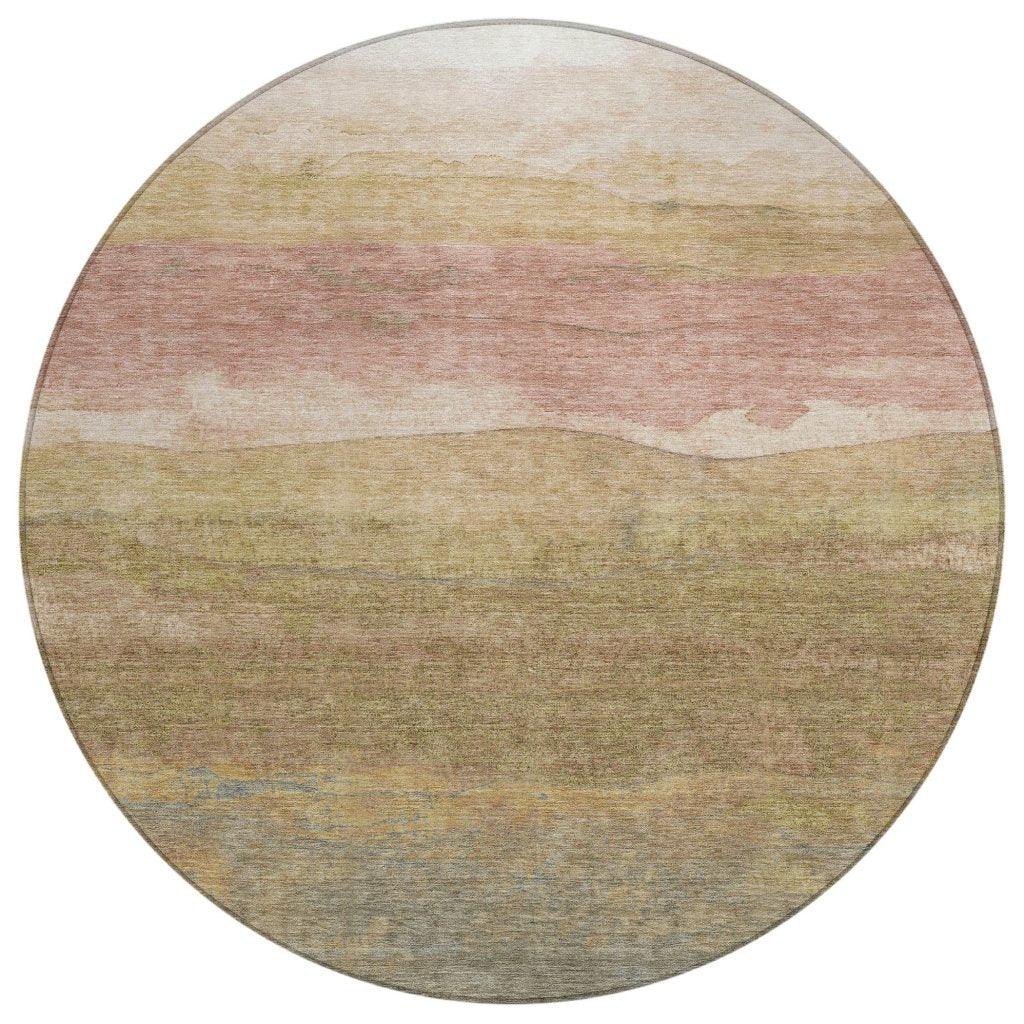 Elien Brown Washable Indoor - Outdoor Rug - LOOMLAN - LOOMLAN Rugs - Outdoor Rugs