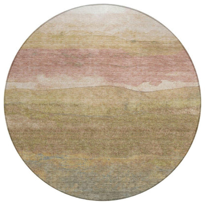 Elien Brown Washable Indoor - Outdoor Rug - LOOMLAN - LOOMLAN Rugs - Outdoor Rugs