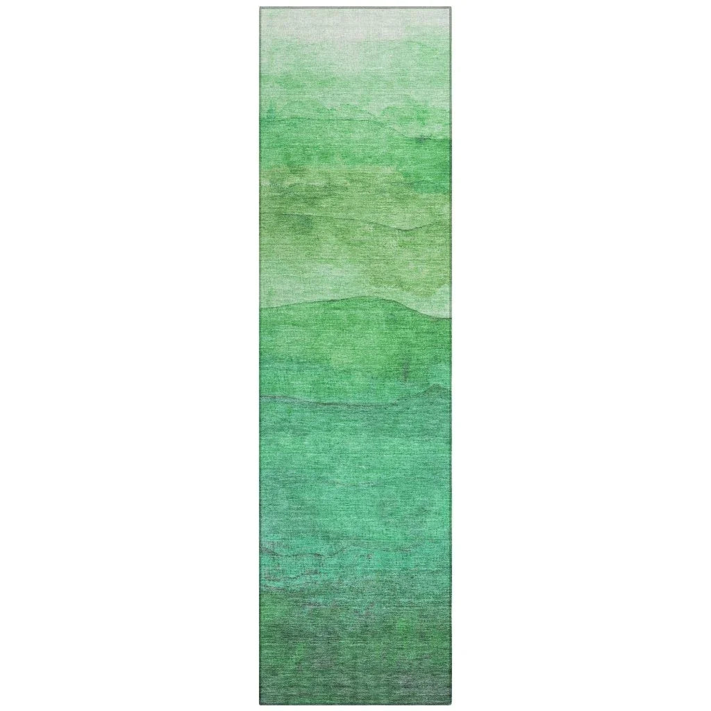 Elien Green Washable Indoor - Outdoor Rug - LOOMLAN - LOOMLAN Rugs - Outdoor Rugs