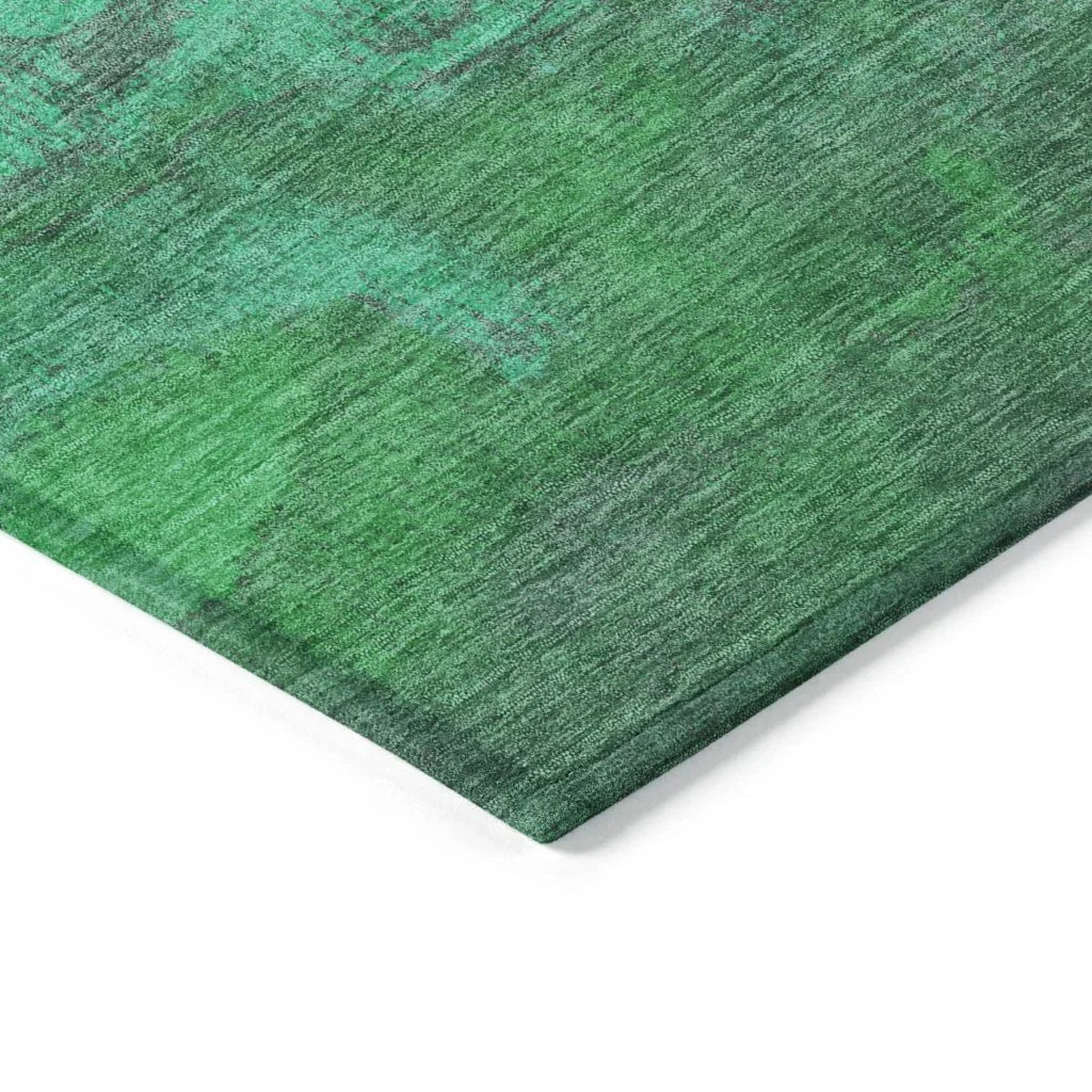 Elien Green Washable Indoor - Outdoor Rug - LOOMLAN - LOOMLAN Rugs - Outdoor Rugs