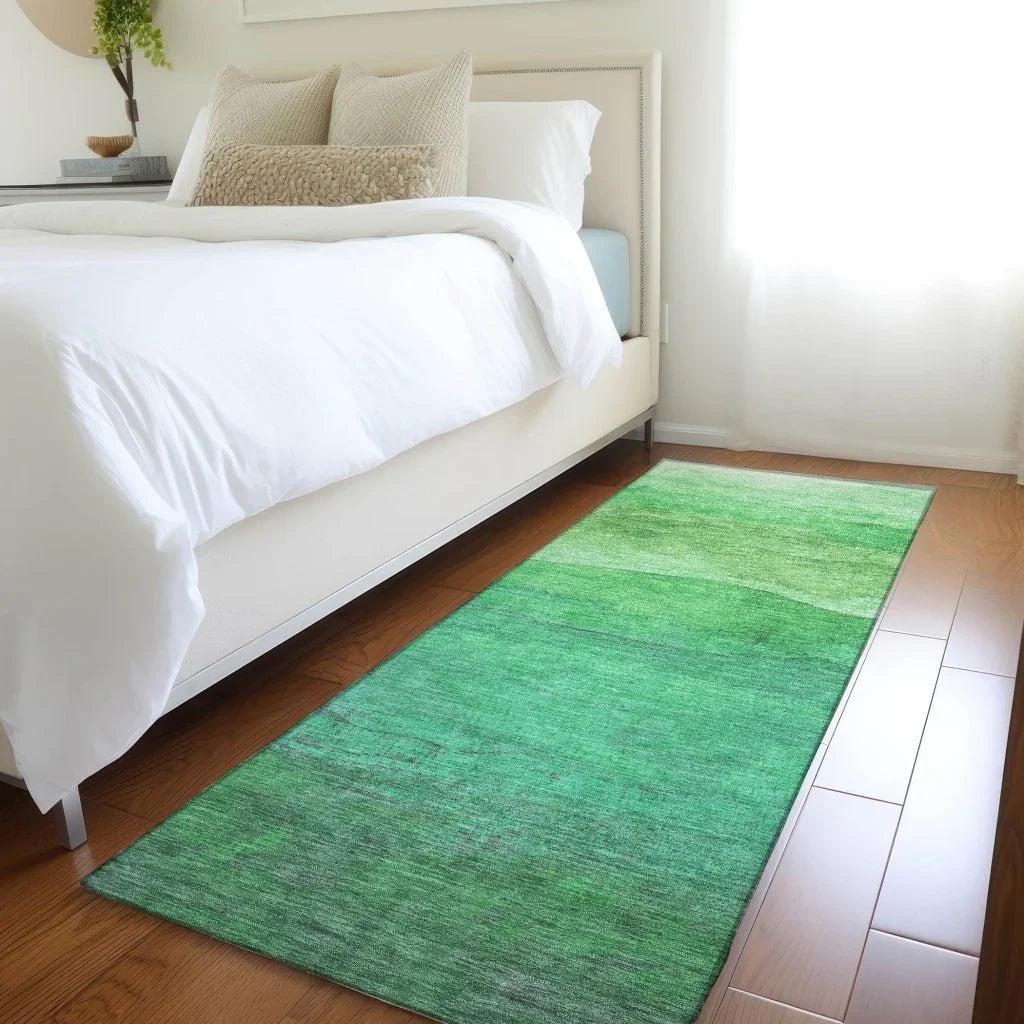 Elien Green Washable Indoor - Outdoor Rug - LOOMLAN - LOOMLAN Rugs - Outdoor Rugs