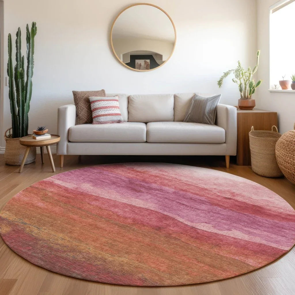 Elien Pink Washable Indoor - Outdoor Rug - LOOMLAN - LOOMLAN Rugs - Outdoor Rugs