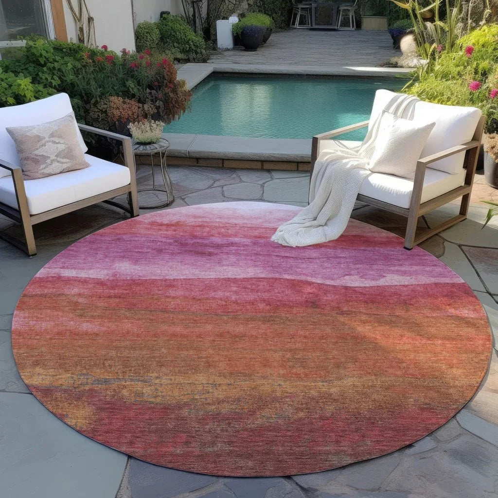 Elien Pink Washable Indoor - Outdoor Rug - LOOMLAN - LOOMLAN Rugs - Outdoor Rugs