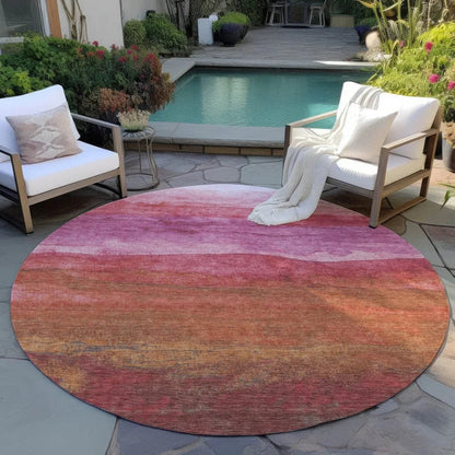 Elien Pink Washable Indoor - Outdoor Rug - LOOMLAN - LOOMLAN Rugs - Outdoor Rugs