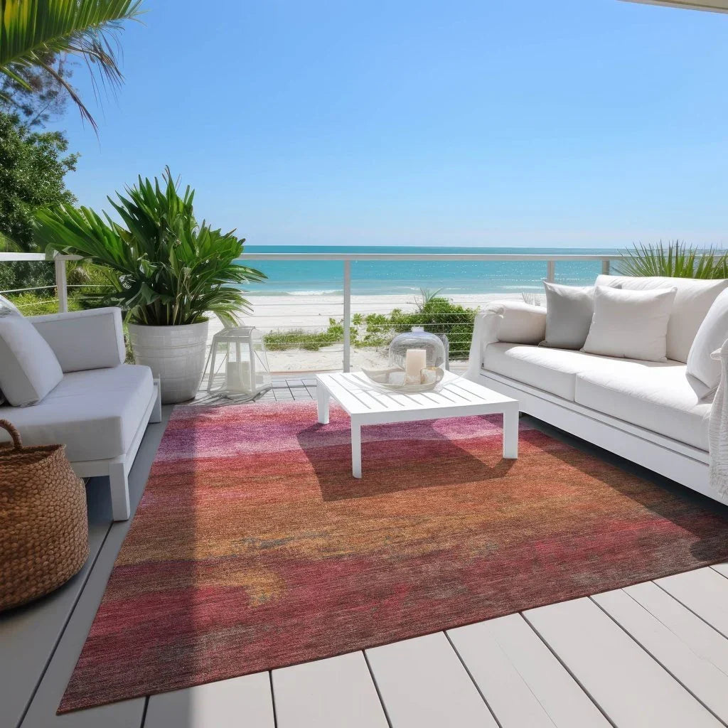 Elien Pink Washable Indoor - Outdoor Rug - LOOMLAN - LOOMLAN Rugs - Outdoor Rugs