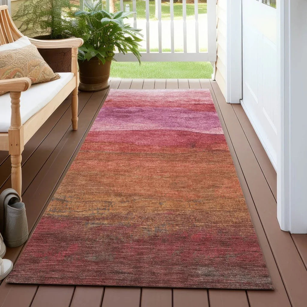 Elien Pink Washable Indoor - Outdoor Rug - LOOMLAN - LOOMLAN Rugs - Outdoor Rugs
