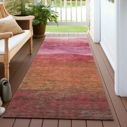 Elien Pink Washable Indoor - Outdoor Rug - LOOMLAN - LOOMLAN Rugs - Outdoor Rugs