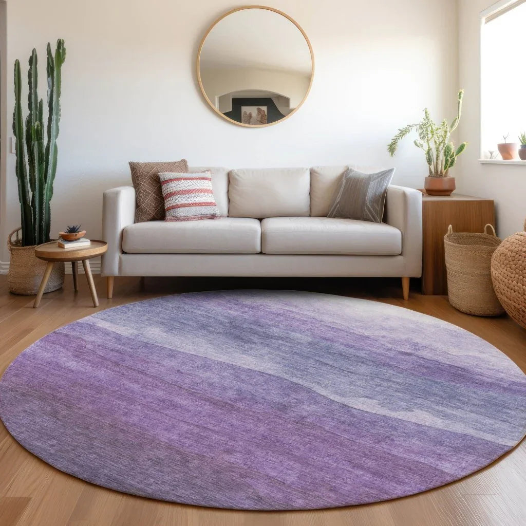 Elien Purple Washable Indoor - Outdoor Rug - LOOMLAN - LOOMLAN Rugs - Outdoor Rugs