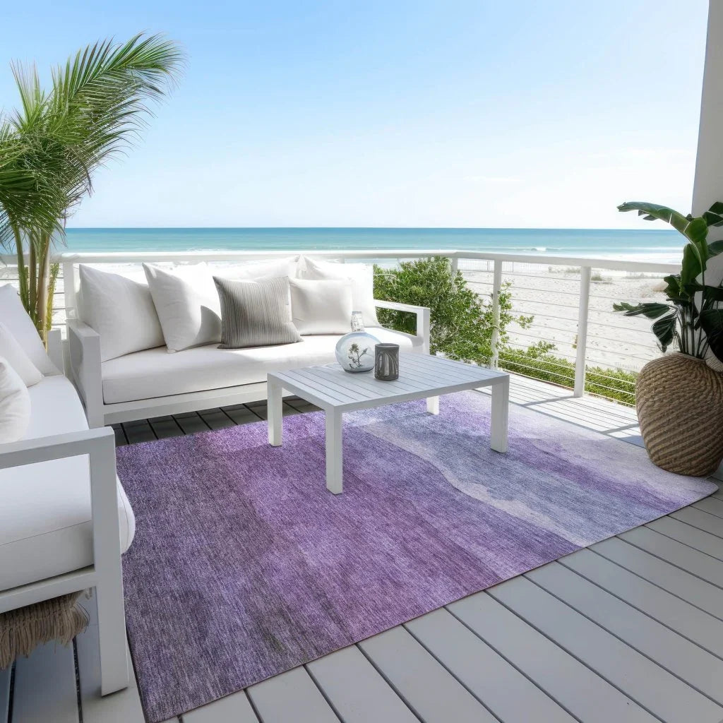 Elien Purple Washable Indoor - Outdoor Rug - LOOMLAN - LOOMLAN Rugs - Outdoor Rugs