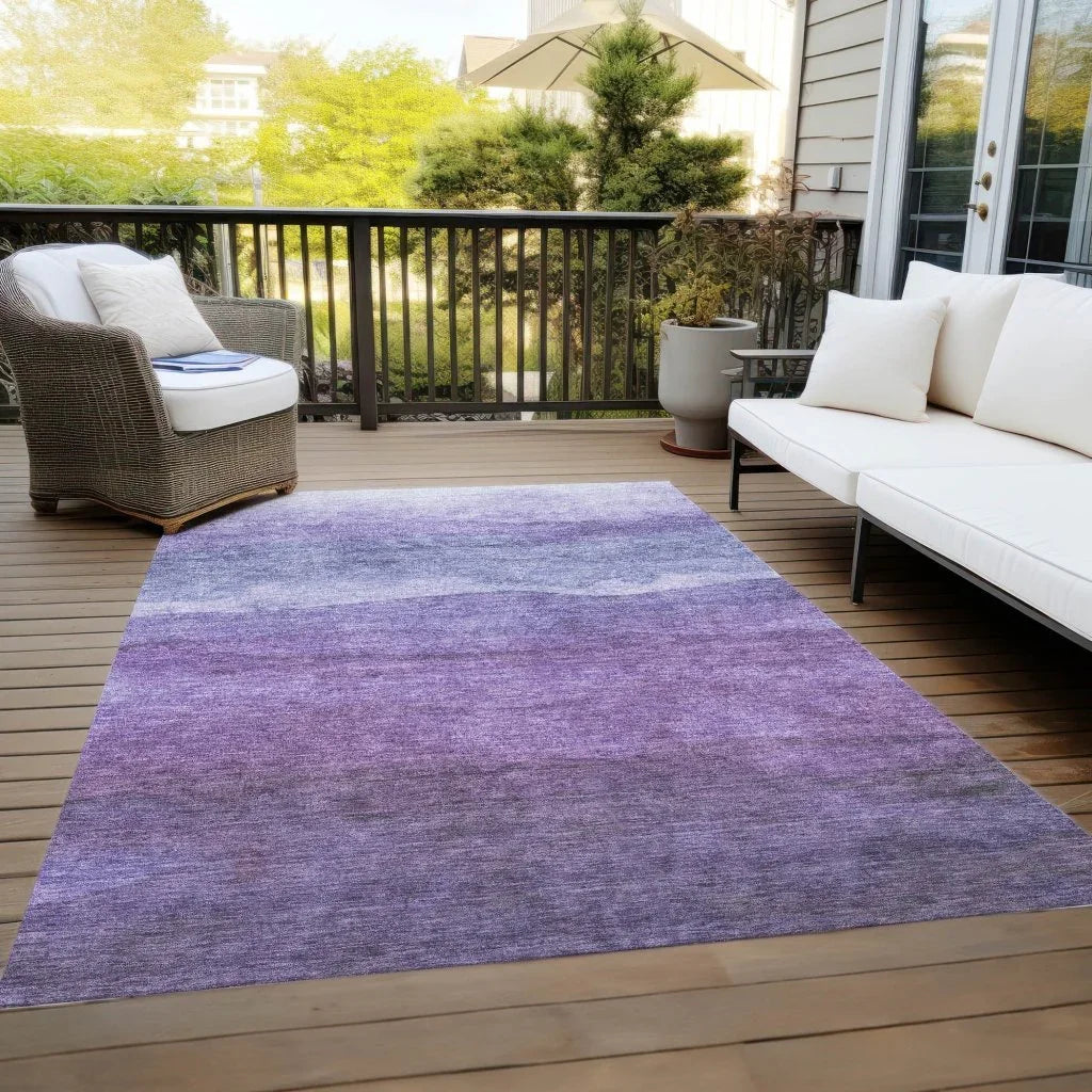Elien Purple Washable Indoor - Outdoor Rug - LOOMLAN - LOOMLAN Rugs - Outdoor Rugs