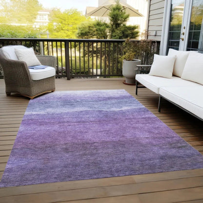 Elien Purple Washable Indoor - Outdoor Rug - LOOMLAN - LOOMLAN Rugs - Outdoor Rugs