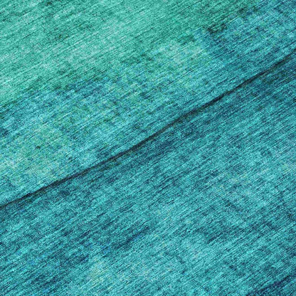 Elien Teal Washable Indoor - Outdoor Rug - LOOMLAN - LOOMLAN Rugs - Outdoor Rugs
