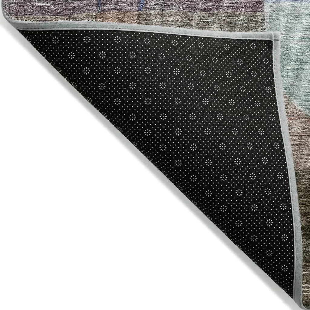 Elina Brown Washable Indoor-Outdoor Rug-Outdoor Rugs-LOOMLAN Rugs-LOOMLAN