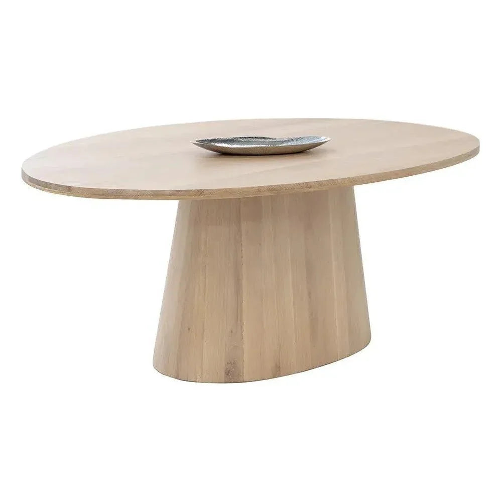 Elina Wooden Oval Dining Table-Dining Tables-SUNPAN-LOOMLAN