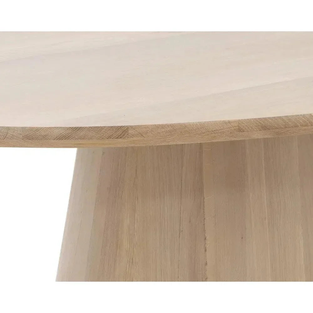 Elina Wooden Oval Dining Table-Dining Tables-SUNPAN-LOOMLAN