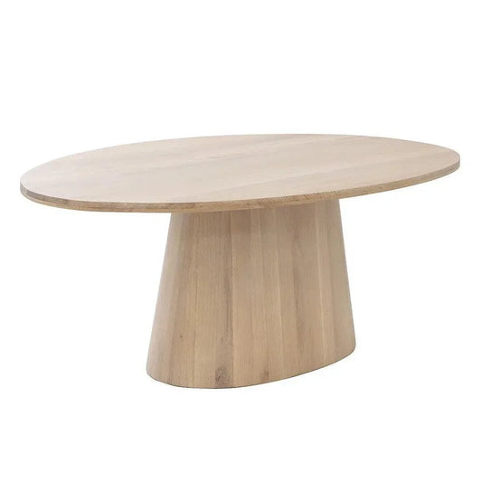 Elina Wooden Oval Dining Table-Dining Tables-SUNPAN-LOOMLAN