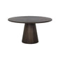Elina Wooden Round Dining Table-Dining Tables-SUNPAN-Dark Brown-LOOMLAN