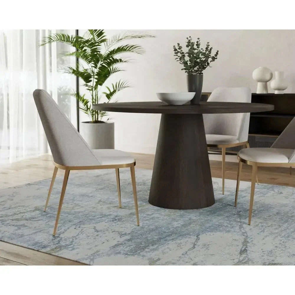 Elina Wooden Round Dining Table-Dining Tables-SUNPAN-LOOMLAN