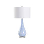 Elio Blue Glass White Shade Acrylic Base Table Lamp - LOOMLAN - Chelsea House - Table Lamps