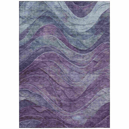 Elion Purple Washable Indoor - Outdoor Rug - LOOMLAN - LOOMLAN Rugs - Outdoor Rugs