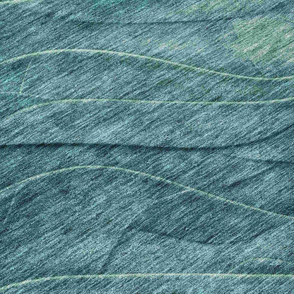 Elion Teal Washable Indoor - Outdoor Rug - LOOMLAN - LOOMLAN Rugs - Outdoor Rugs