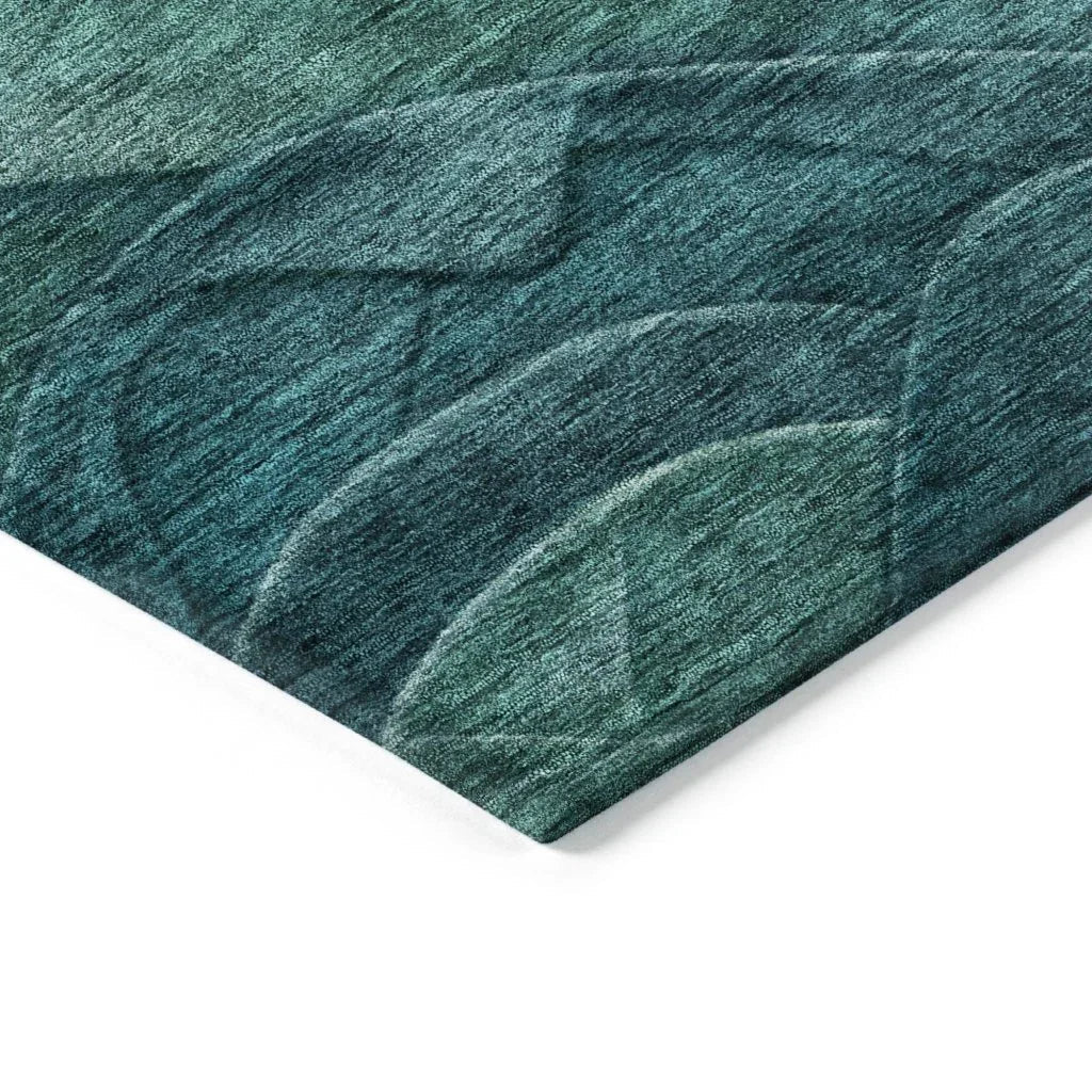 Elion Teal Washable Indoor - Outdoor Rug - LOOMLAN - LOOMLAN Rugs - Outdoor Rugs
