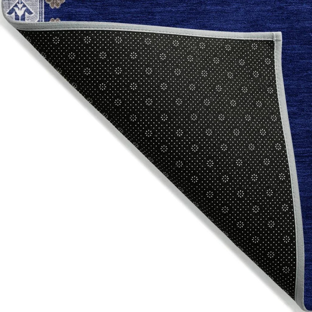 Elira Blue Washable Indoor-Outdoor Rug-Outdoor Rugs-LOOMLAN Rugs-LOOMLAN