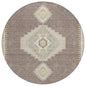 Elira Brown Washable Indoor-Outdoor Rug-Outdoor Rugs-LOOMLAN Rugs-8' x 8'-LOOMLAN