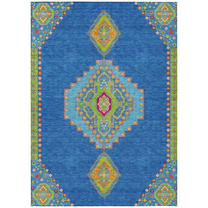 Elira Denim Washable Indoor-Outdoor Rug-Outdoor Rugs-LOOMLAN Rugs-2'6" x 3'10"-LOOMLAN