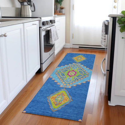 Elira Denim Washable Indoor-Outdoor Rug-Outdoor Rugs-LOOMLAN Rugs-LOOMLAN