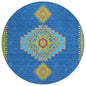 Elira Denim Washable Indoor-Outdoor Rug-Outdoor Rugs-LOOMLAN Rugs-8' x 8'-LOOMLAN