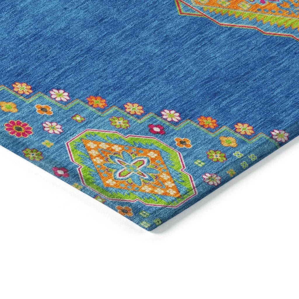 Elira Denim Washable Indoor-Outdoor Rug-Outdoor Rugs-LOOMLAN Rugs-LOOMLAN