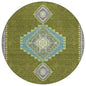 Elira Green Washable Indoor-Outdoor Rug-Outdoor Rugs-LOOMLAN Rugs-8' x 8'-LOOMLAN