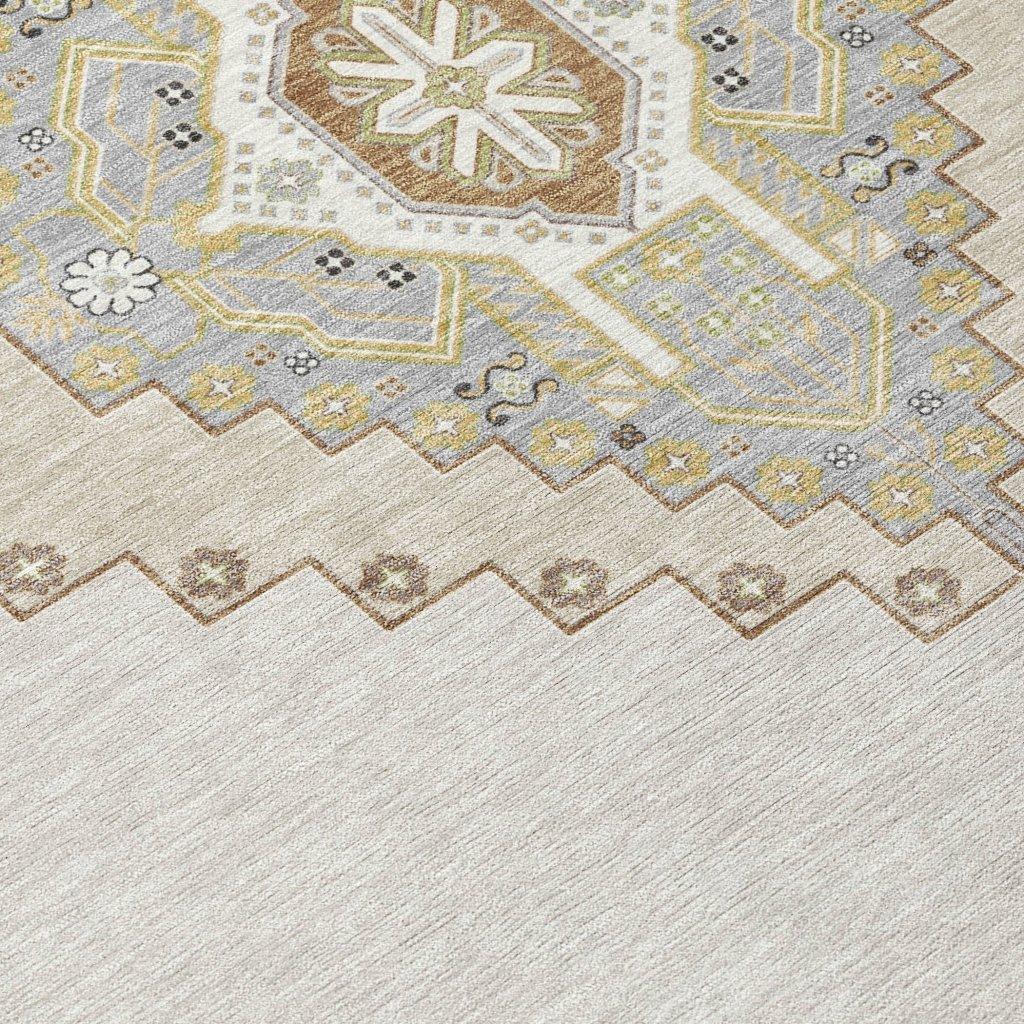 Elira Ivory Washable Indoor-Outdoor Rug-Outdoor Rugs-LOOMLAN Rugs-LOOMLAN