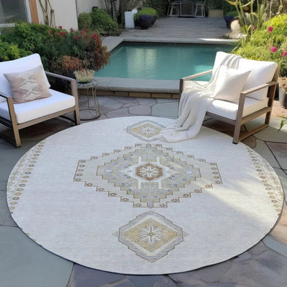 Elira Ivory Washable Indoor-Outdoor Rug-Outdoor Rugs-LOOMLAN Rugs-LOOMLAN