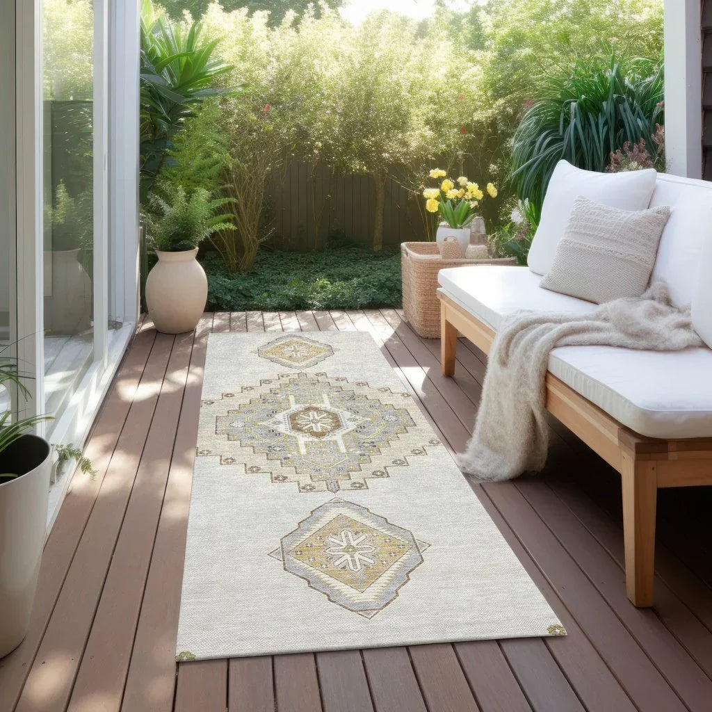 Elira Ivory Washable Indoor-Outdoor Rug-Outdoor Rugs-LOOMLAN Rugs-LOOMLAN