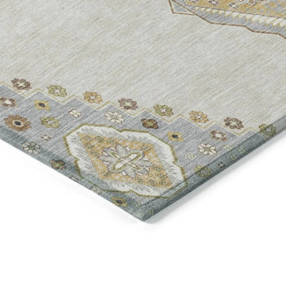 Elira Ivory Washable Indoor-Outdoor Rug-Outdoor Rugs-LOOMLAN Rugs-LOOMLAN