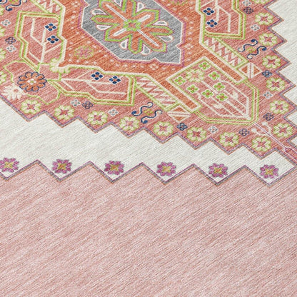 Elira Pink Washable Indoor-Outdoor Rug-Outdoor Rugs-LOOMLAN Rugs-LOOMLAN